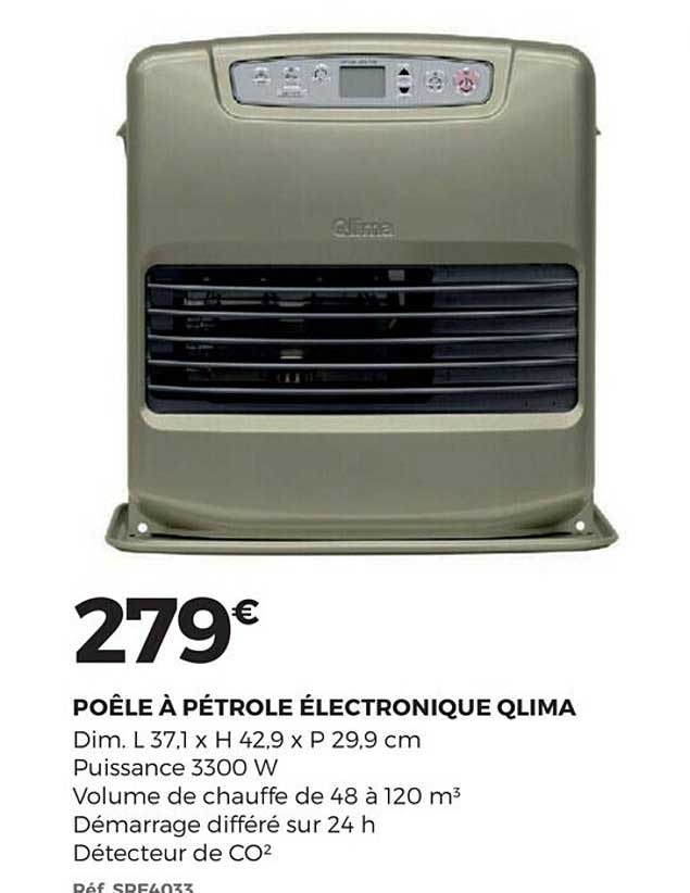 Poêle à Pétrole électronique Qlima