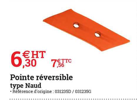 Pointe Réversible Type Naud