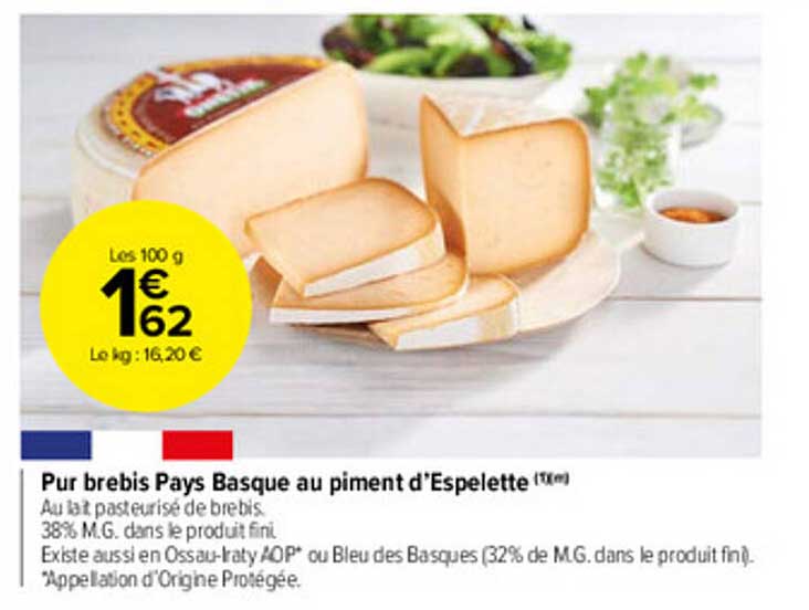 pur brebis pays basque au piment d'espelette