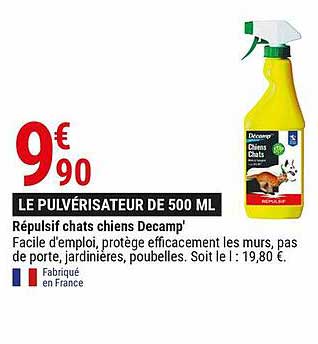 répulsif chats chiens decamp'