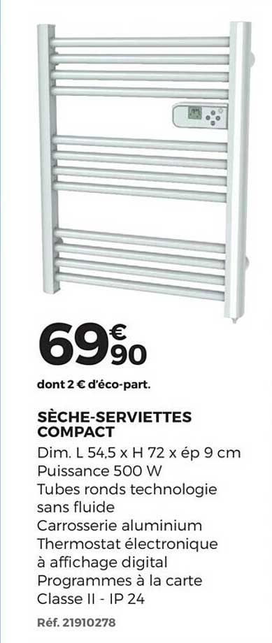 sèche-serviettes compact