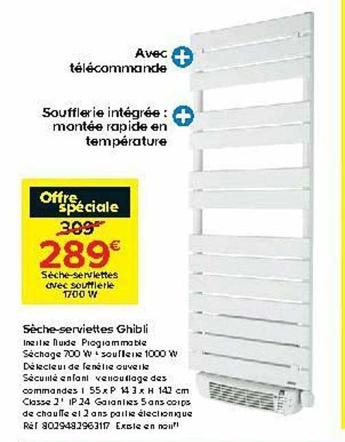 Sèche-serviettes Ghibli