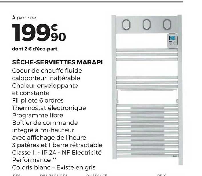 sèche-serviettes marapi