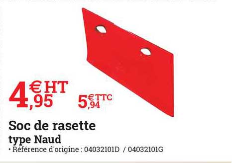 soc de rasette type naud