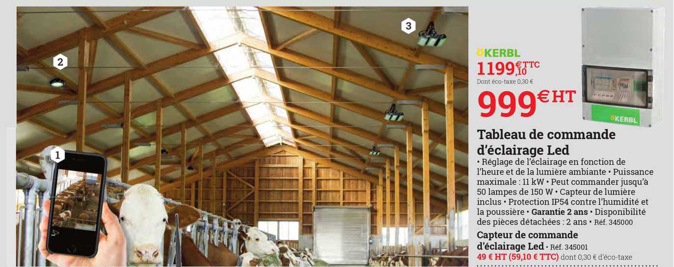 tableau de commande d'éclairage led kerbl