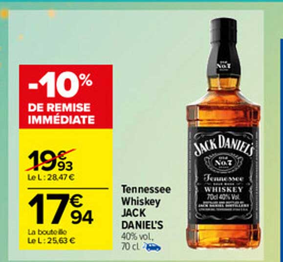 tennessee whiskey jack daniel's