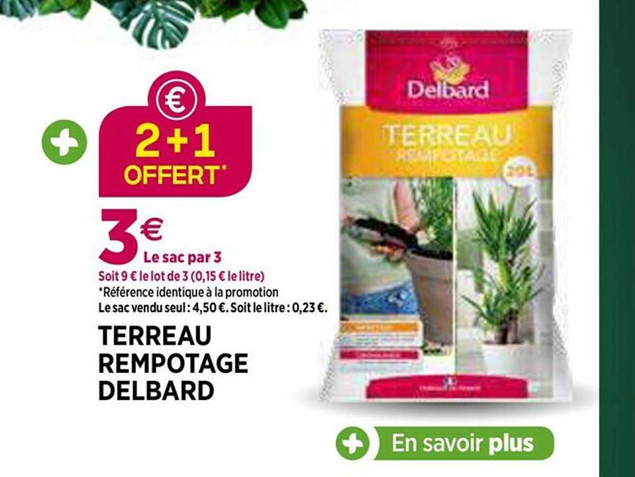 terreau rempotage delbard