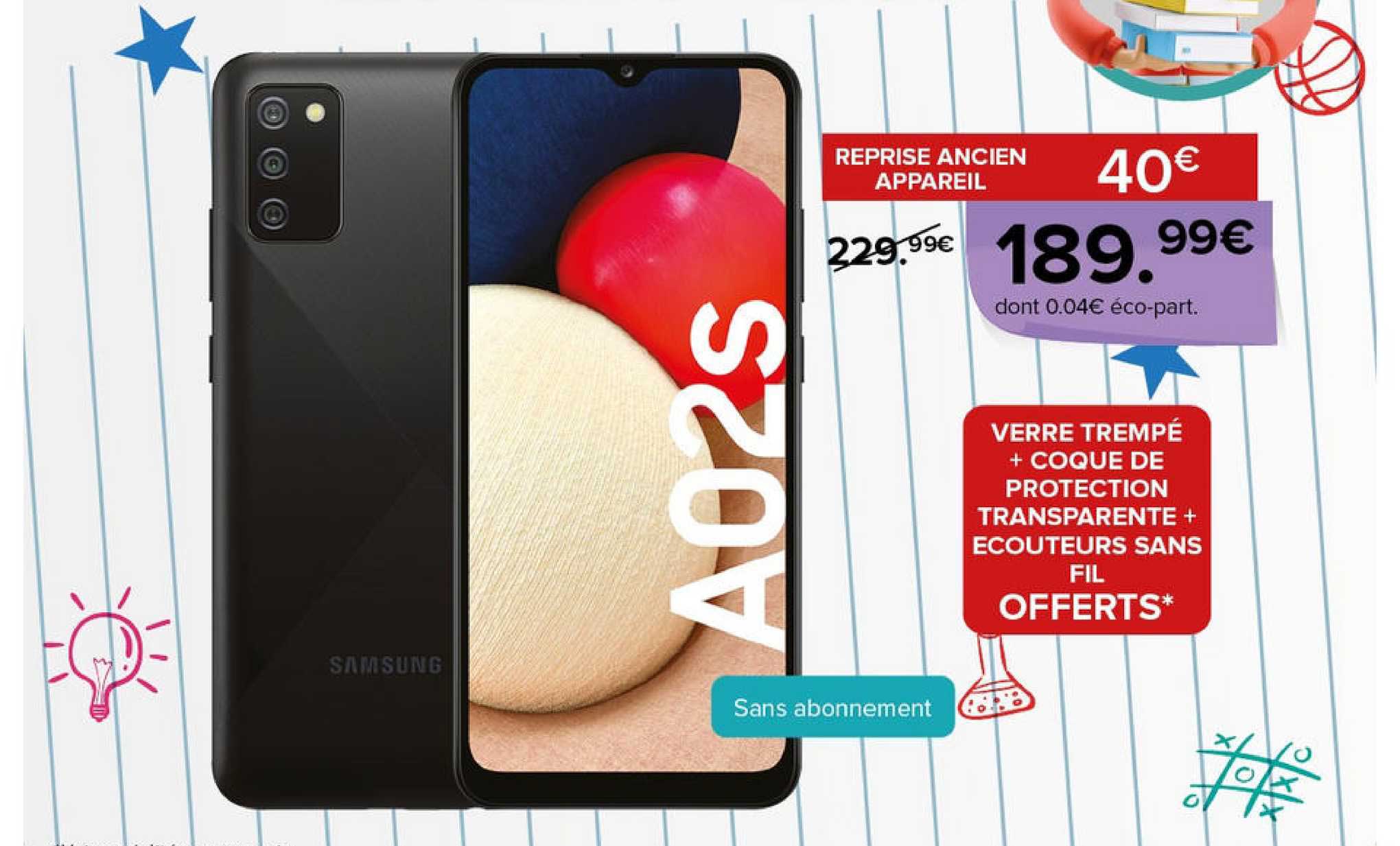 Verre Trempé + Coque De Protection Transparente + écouteurs Sans Fil Offerts