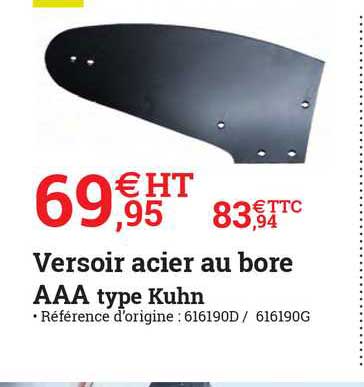 Versoir Acier Au Bore Aaa Type Kuhn