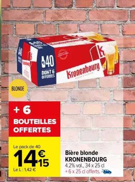 Bière Blonde Kronenbourg