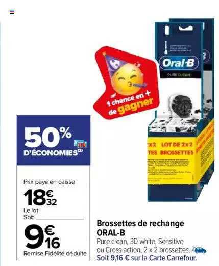 brossettes de rechange oral-b