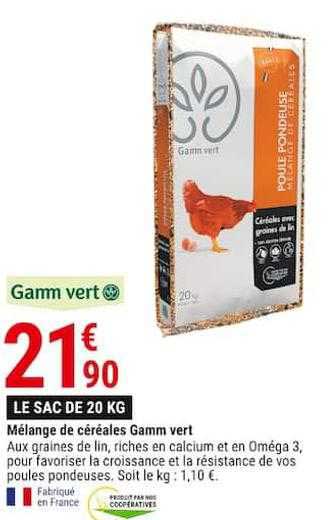 mélange de céréales gamm vert