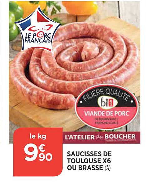 Saucisses De Toulouse X6 Ou Brasse