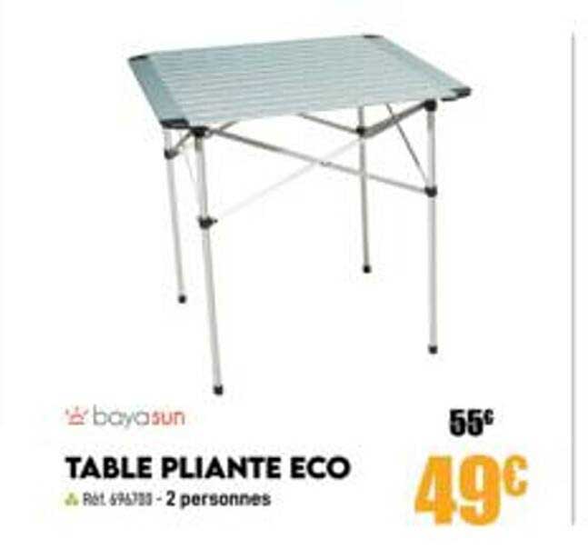 table pliante eco bayasun