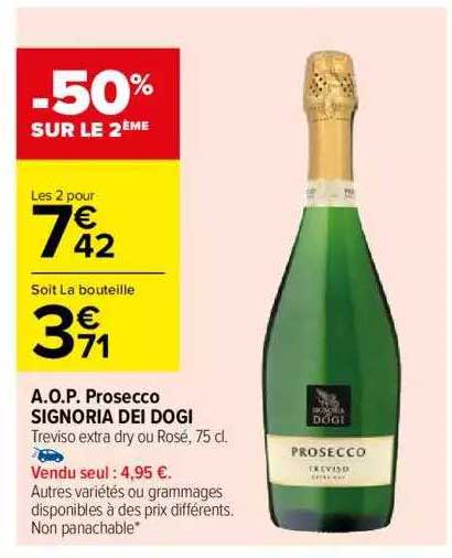 a.o.p. prosecco signoria dei dogi