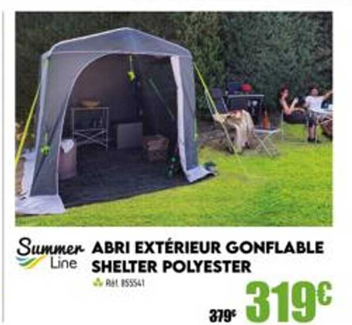 abri extérieur gonflable shelter polyester summer line