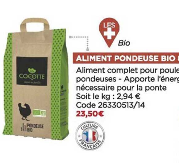 aliment pondeuse bio cocotte