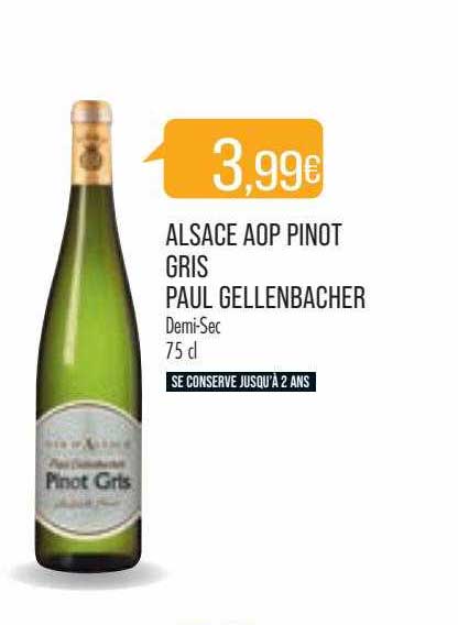 alsace aop pinot gris paul gellenbacher demi-sec