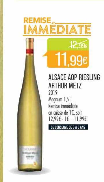 alsace aop riesling arthur metz 2019