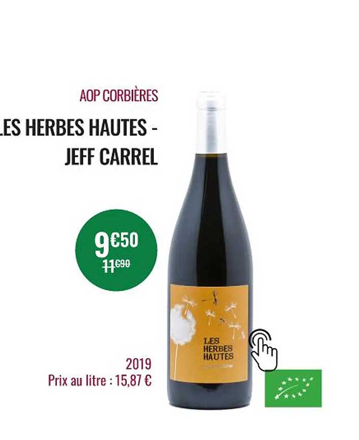 aop corbières les herbes hautes - jeff carrel 2019