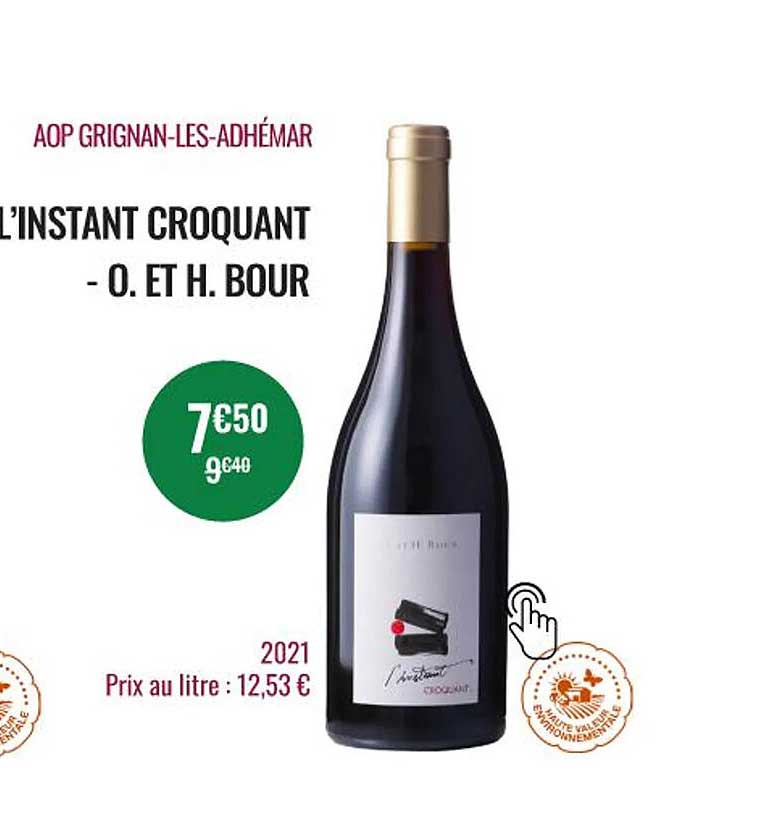 aop grignan-les-adhémar l'instant croquant - o. et h.bour 2021