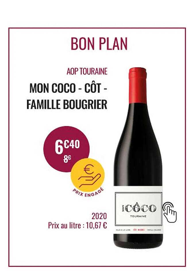 aop touraine mon coco - côte - famille bougrier 2020