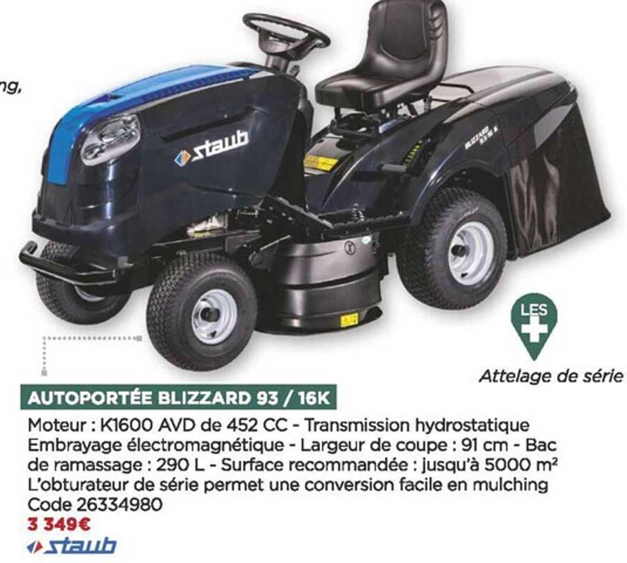 Autoportée Blizzard 93-16k Staub