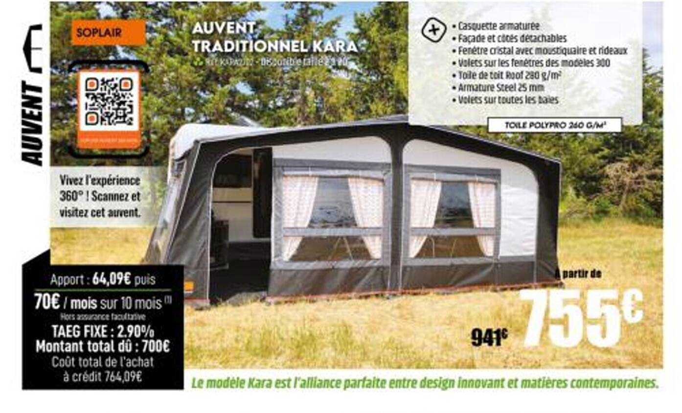 auvent traditionnel kara soplair