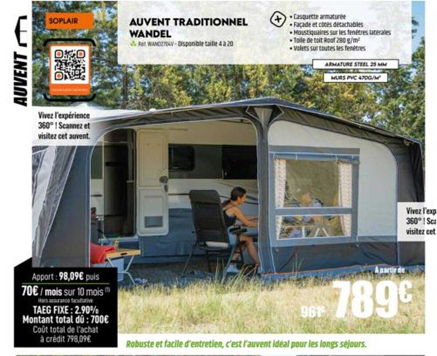 auvent traditionnel wandel soplair