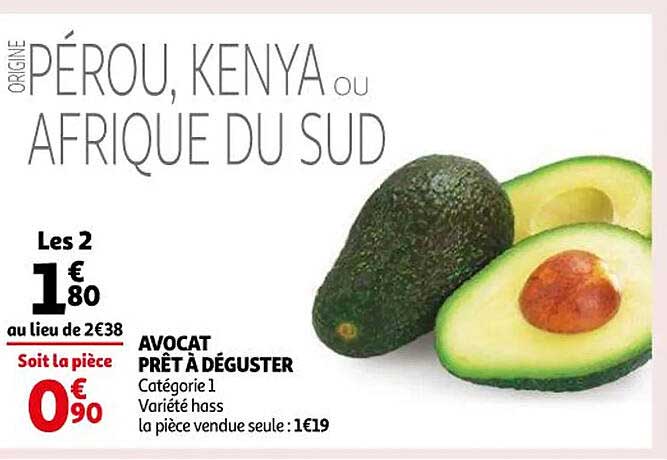 avocat prêt à déguster