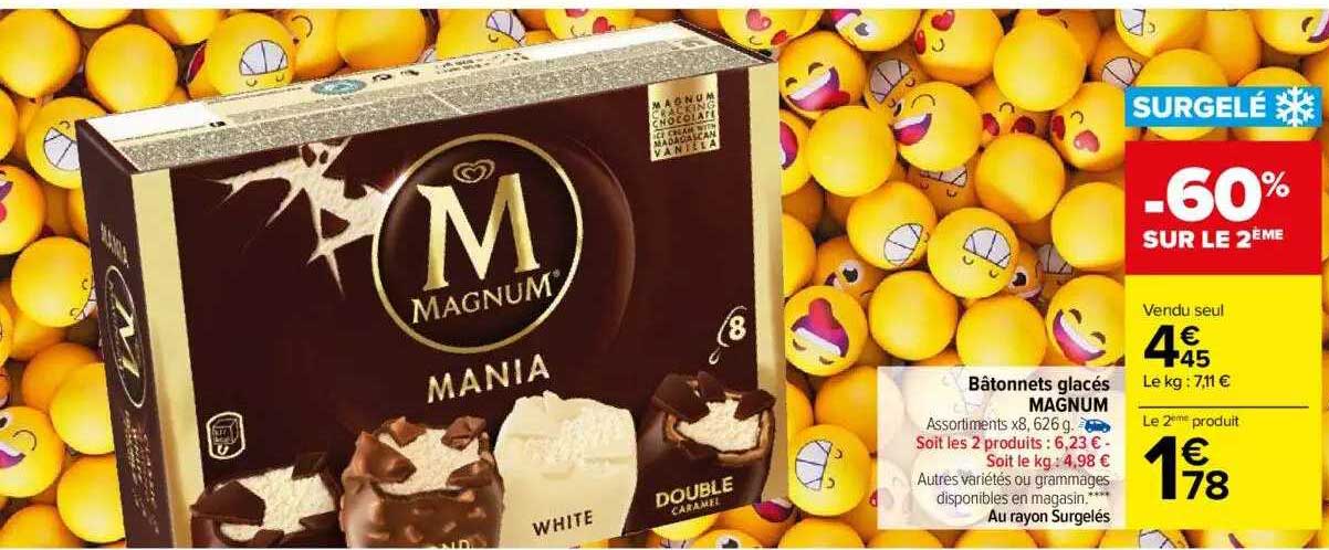 Bâtonnets Glacés Magnum