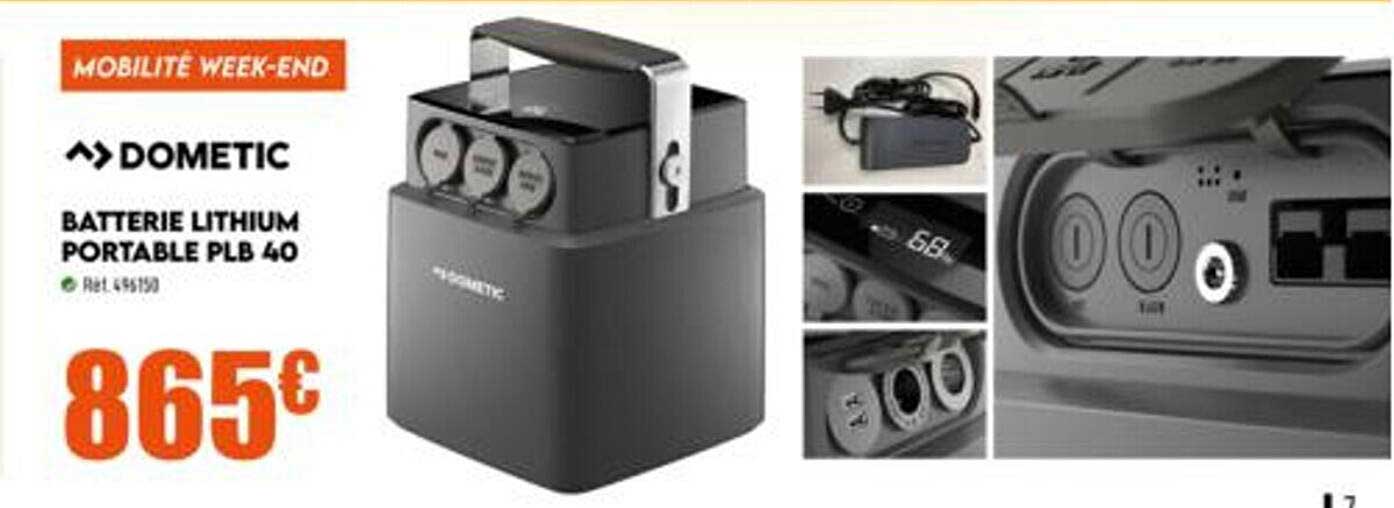 batterie lithium portable plb 40 dometic