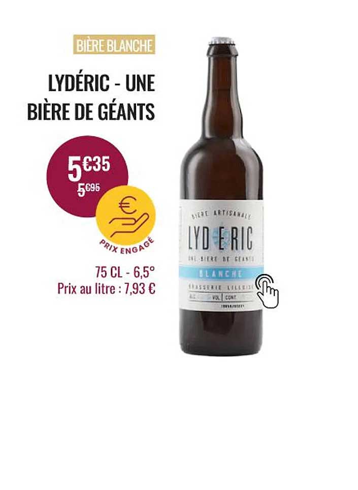 bière blanche lydéric - une bière de géants