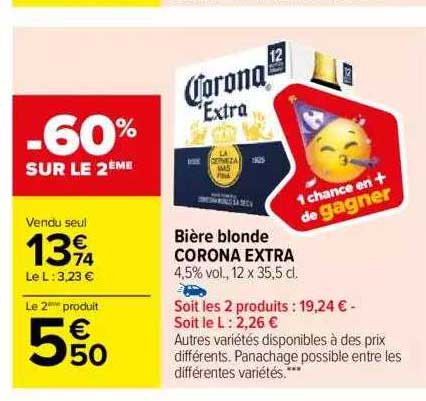 Bière Blonde Corona Extra