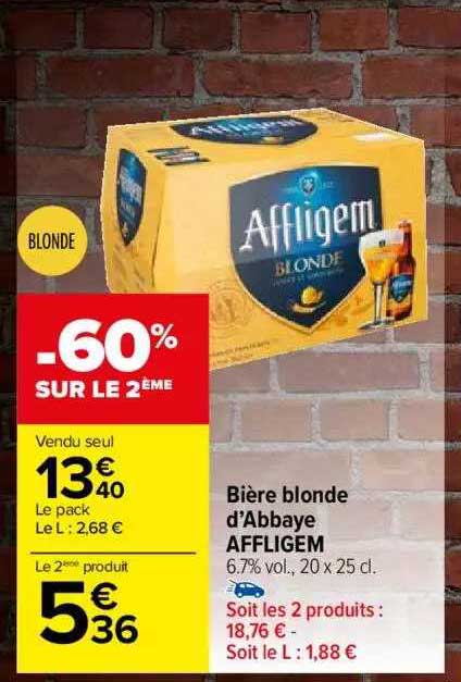 Bière Blonde D'abbaye Affligem