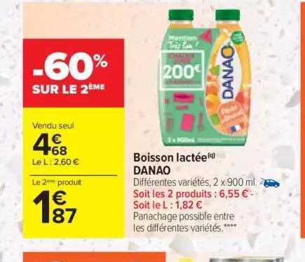 boisson lactée danao