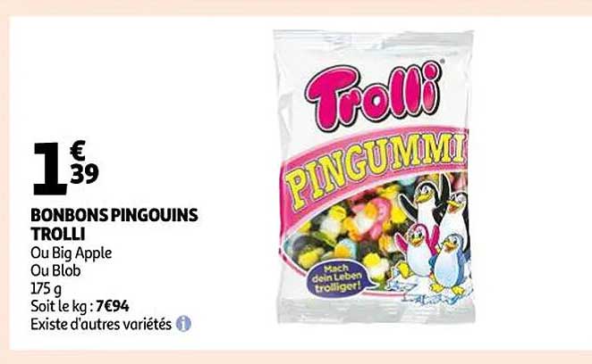 bonbons pingouins trolli