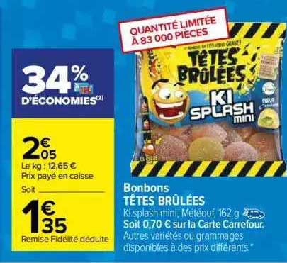 bonbons têtes brûlées