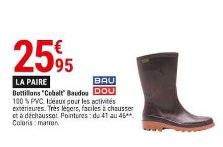 bottillons "cobalt" baudou