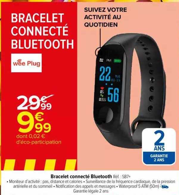 bracelet connecté bluetooth wee plug