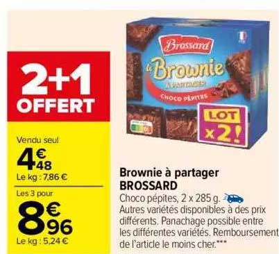 brownie à partager brossard