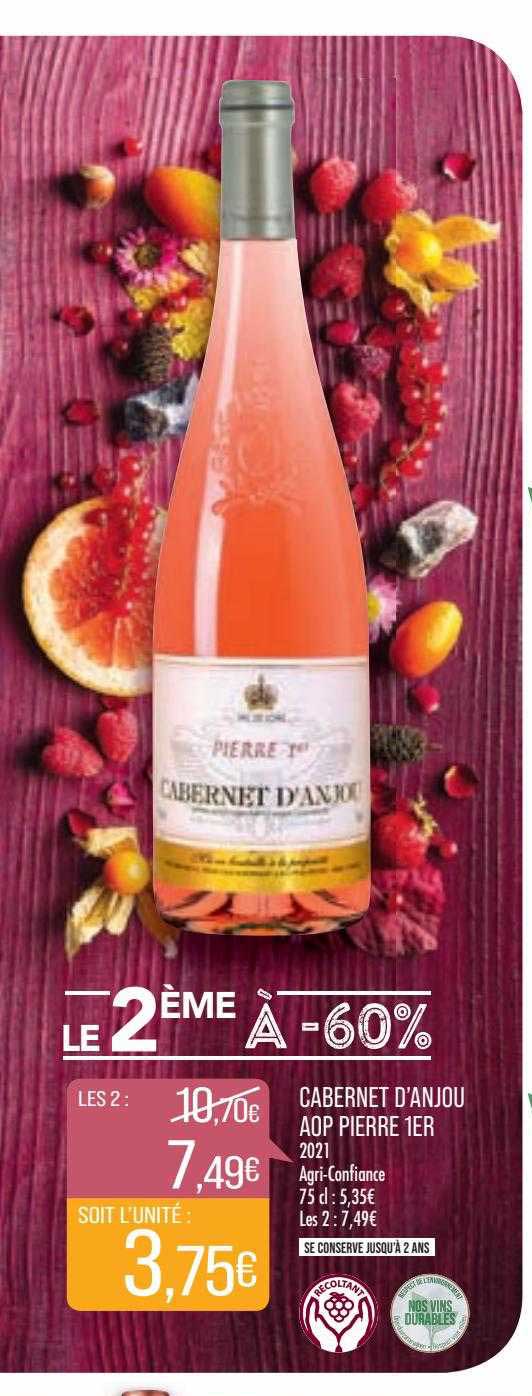 cabernet d'anjou aop pierre 1er 2021