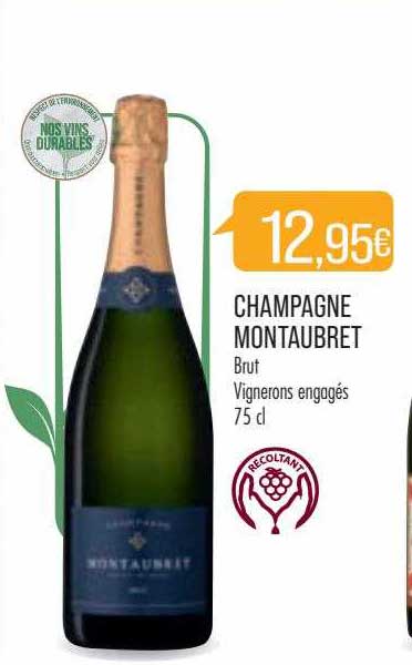 champagne montaubret brut vignerons engagés