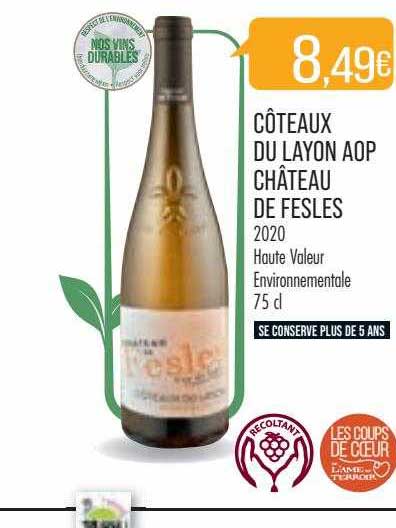 côteaux du layon aop château de fesles 2020