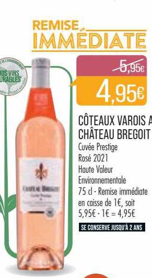 Côteaux Varois Aop Château Bregoit Cuvée Prestige Rosé 2021