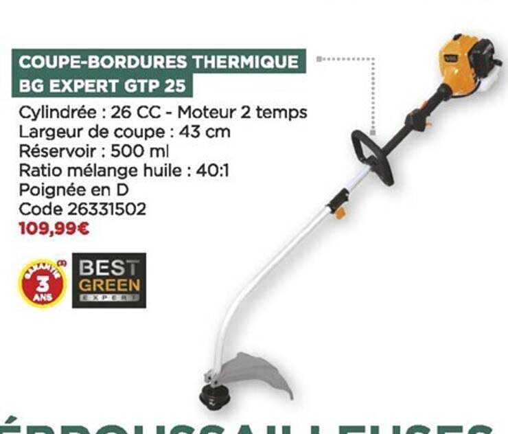 coupe-bordures thermique bg expert gtp 25 best green