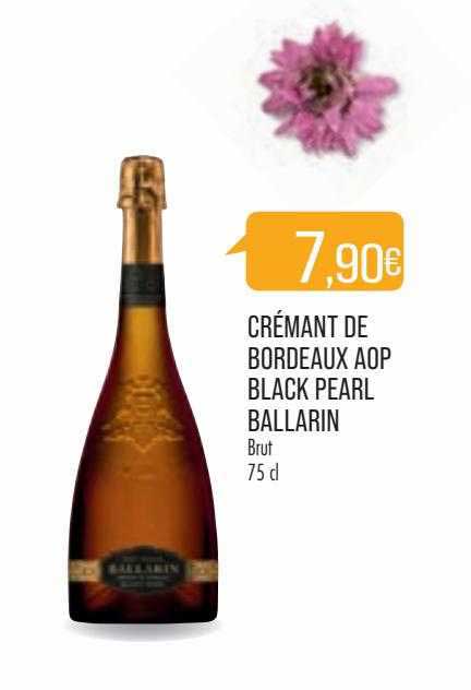 crémant de bordeaux aop black pearl ballarin brut