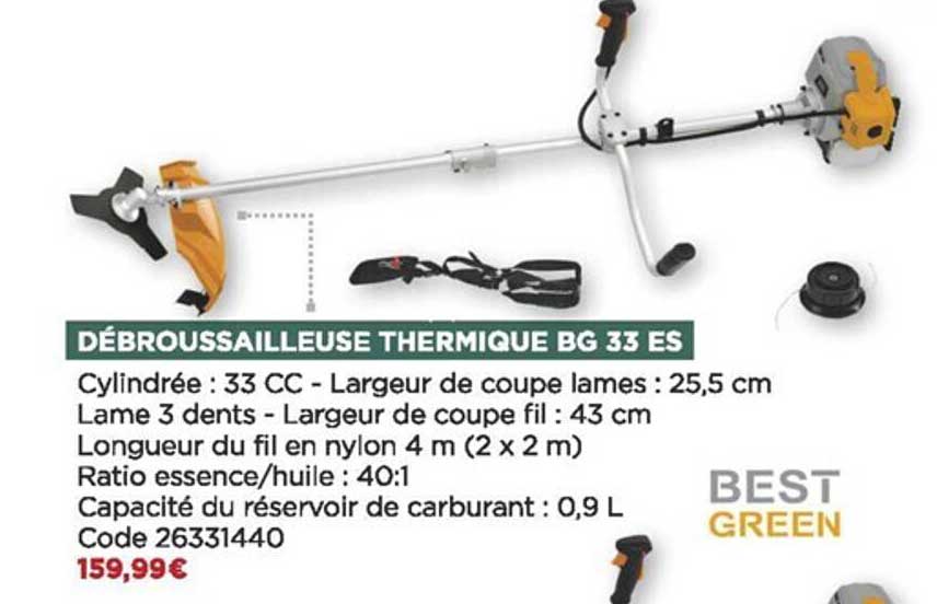 Débroussailleuse Thermique Bg 33 Es Best Green