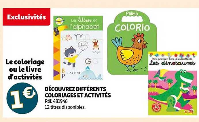 découvrez différents coloriages et activités