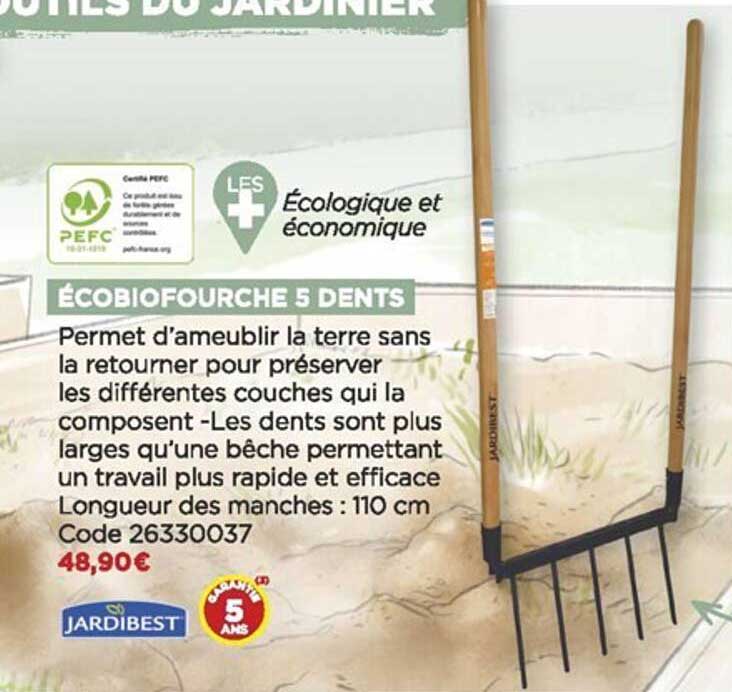 écobiofourche 5 dents jardibest